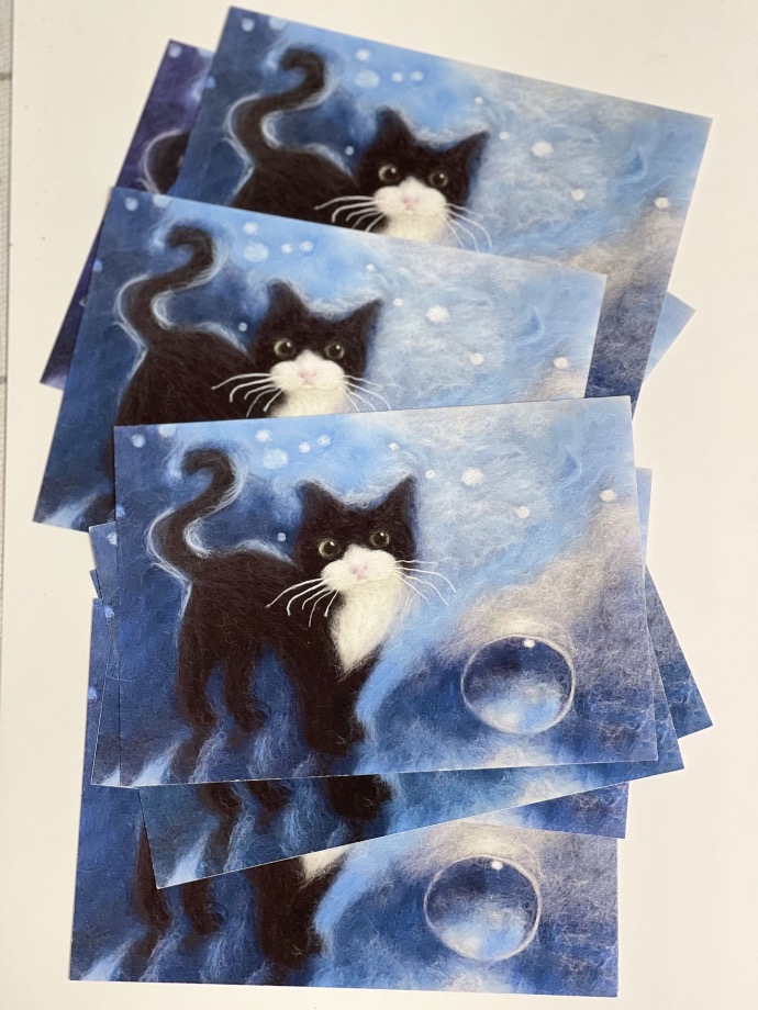 Postkarten „Cat&Universum“ als 🎁 zum Kauf