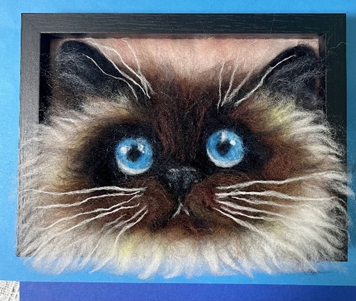 „Katze nach Kim Haskins Art“ auch Workshop /35€/ für Kinder und Erwachsene