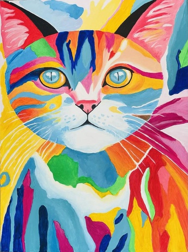 Bunte Katze